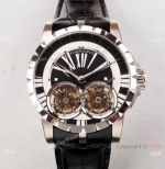 Swiss Super Clone Roger Dubuis RDDBEX0249 Double Flying Tourbillon Watch 47mm